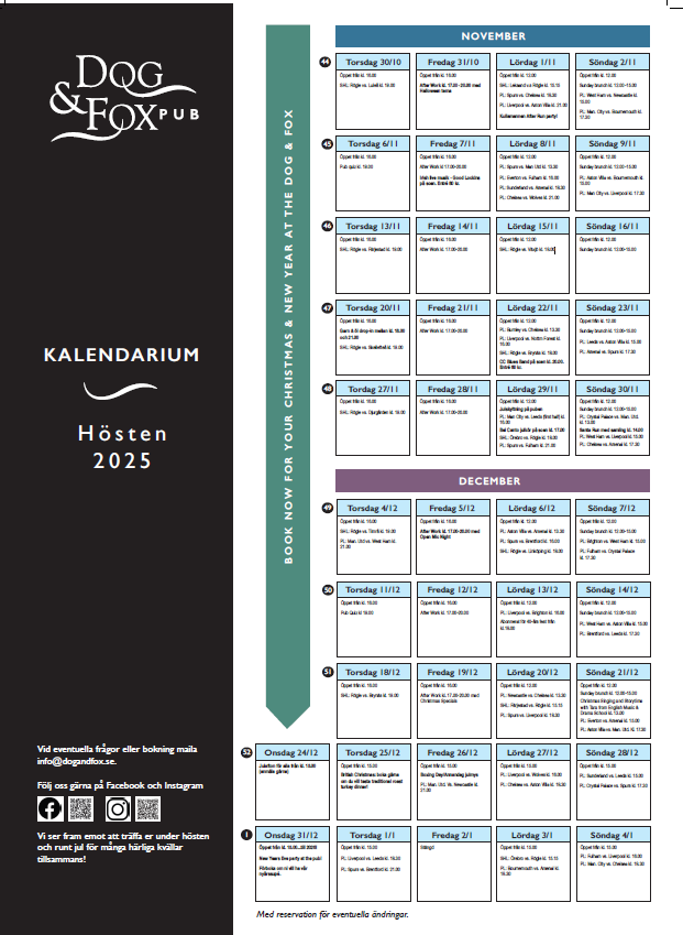 Kalendarium 2025 update